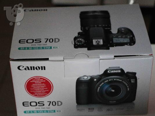 PoulaTo: EOS 70D της Canon 20,2 MP ψηφιακή φωτογραφική μηχανή SLR - Μαύρο (Kit w / EF-S 18-55mm IS STM ..